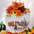 thumbnail image 1 of Corona Artificial de Otoño para La Puerta Principal con Hojas de Arce, Corona de Otoño con Calabazas, Bellotas y Bayas, Ideal para Fiestas de Halloween y Acción de Gracias., 1 of 7