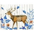 thumbnail image 2 of Wang, Melissa 24x19 White Modern Wood Framed Museum Art Print Titled - Dear Deer II, 2 of 4