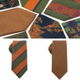 thumbnail image 2 of Mens Polyester Flower Striped Neck Tie Wedding Business Necktie Cravat Gift, 2 of 21