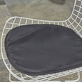 thumbnail image 4 of Sutton Outdoor Iron Chairs with Cushions, Set of 2, White, Black, 4 of 6