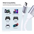 thumbnail image 6 of Powertek Light-Up USB-A to USB-C Charging Cable, 5 ft, White, 6 of 7