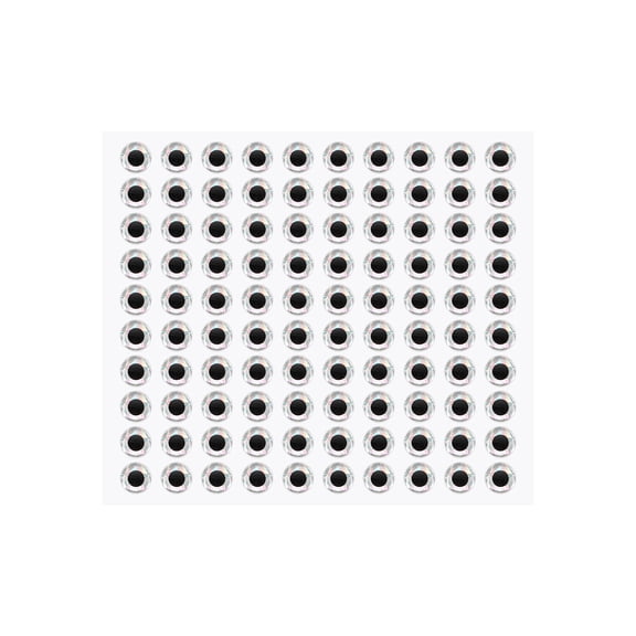 Uxcell Fish Eyes for Lures Making, 3D Eyes Fly Tying Materials Lures, Artificial Fishing Baits 8mm & 100 Pcs & White