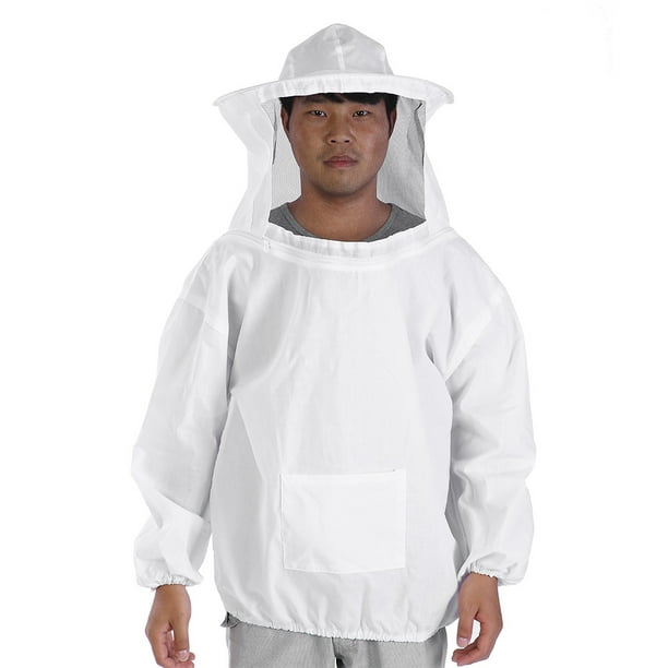 Chaqueta de Apicultura Protección Duradera Velo de Sombrero Redondo Cintura Elástica Trabillas para Puños Equipo Esencial para Entusiastas del APIARIO con Gran Visibilidad ANGGREK Otros