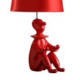 thumbnail image 4 of Benjara BM231809 Lampe de Table en Tissu avec Base en Polyresine Clown, Rouge, 4 of 5