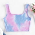 thumbnail image 3 of Lindreshi Crop Tops for Women Women Ladies Tie-dye Print Sleeveless Blouse Pullover Vest Tank Crop Tops Shirts, 3 of 6