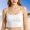 White, variant on Miorin Women Square Neck Adjustable Spaghetti Strap Crop Camisole Tank Tops with Built-in Padded Bra, Soft Modal Undershirt, Solid Slim Fit Layering Cami for Summer Daily Casual Outfits, Green M