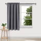 thumbnail image 1 of Paquete de 2 Cortinas de Seda Lisas con Aislamiento Térmico y Ahorro de Energía Opacas y, Gris MNFD, 1 of 5