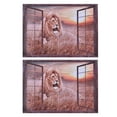 thumbnail image 2 of 3D Wall Sticker Window View, 3D Window Wall Stickers Bright Colors Wrinkle Resistance Exquisite Workmanship Fade Resistance  for Home Decoration, 2 of 8