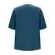 thumbnail image 2 of TaTaai Women's Casual Top / Vintage Embroidered Round Neck Short Sleeve Shirt / Loose Fit Cotton Linen Blend T-Shirt Gift, 2 of 6