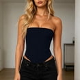 thumbnail image 2 of MYAOYINo Boundaries Ladies Seam Front Bandeau Top Strapless Asymmetrical Hem, 2 of 8