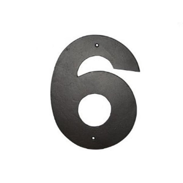 8 In. Helvetica Modern Font Individual House Number 6