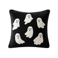 thumbnail image 2 of Tufted Ghost Throw Pillow,Halloween Cute Ghost Pattern Pillow for Couch, Bedroom 18" x 18", 2 of 6