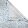 thumbnail image 5 of Ambesonne Blue Grommet Curtain, Abstract Flowers Hearts, 50" x 96", Pale Blue Aqua White, 5 of 6