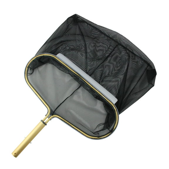 Heavy Duty Aluminum Tube Frame Leaf Pool Rake with Black Net