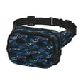thumbnail image 2 of Fuzoiu Blue Sports Car Print Unisex Square Double Layer Waist Bag,Crossbody Fanny Pack Travel Workout Accessory, 2 of 9