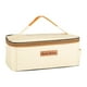 thumbnail image 3 of Bolsa de almacenamiento de utensilios de cocina para acampar, bolso de mano, cubiertos, organizador de vajilla portátil para Beige, 3 of 9
