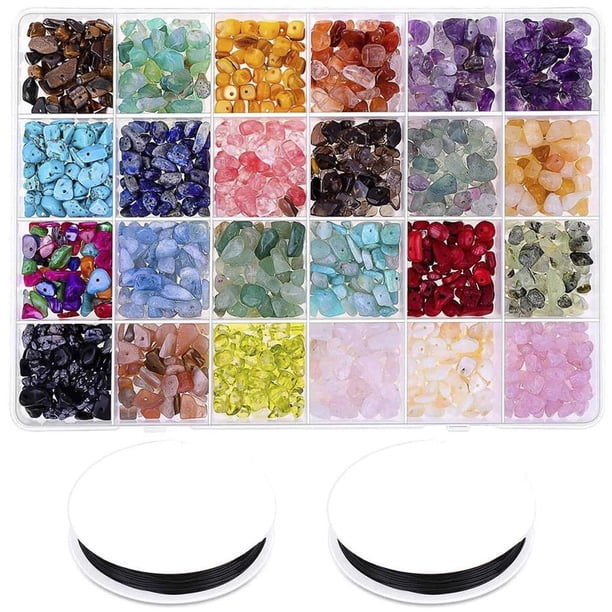 Sonducket Kit de cuentas de piedra irregulares de cuentas de cristal colorido entretenimiento atractivo interesante capacidad Manual exquisito Ropa, zapatos y accesorios Miscelánea H2403