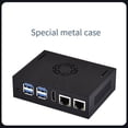 thumbnail image 1 of For VisionFive2 Special Metal Shell with Cooling Fan Mini Host Computer Shell IP30 Protection Level Multiple Interfaces, 1 of 7