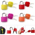 thumbnail image 1 of GHSDFBB Multicolor Small Padlock with Keys, Metal Padlocks Suitcase Locks Luggage Padlocks Keyed Padlock for Backpack, Laptop Bag, Tool Box, Lockers-Perfect for School Gym Classroom Matching, 1 of 7