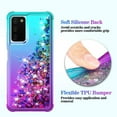 thumbnail image 6 of for Galaxy A03S Case,Samsung 03S Case with HD Screen Protector,Gradient Quicksand Glitter Liquid Floating Waterfall Durable Girls Cute Phone Case for Samsung Galaxy A03S (Teal/Purple), 6 of 8