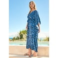 thumbnail image 5 of Swim 365 Women's Plus Size Ruched Caftan Cover Up, 5 of 5