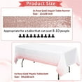 Pesonlook 10 Pack Rose Gold Sequin Table Runner 12x108 inch,Disposable ...
