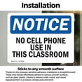 thumbnail image 3 of (2 Pack) No Cell Phone Use In This Classroom OSHA Notice Sign, 3 of 7
