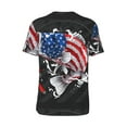 thumbnail image 2 of Daiia Largemouth Bass Fish in USA Mens Baseball Jersey Button Down Shirts Short Sleeve Sports Uniforms-Small, 2 of 9