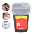 thumbnail image 4 of Sharps Disposal Container for Needle Waste Storage Box, Translucent Lid, Fliptop, Hard Material, Sealed with Tattoo, 4 of 7