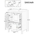 thumbnail image 6 of 24" Bathroom Vanity with Sink, Bathroom Vanity Cabinet with Two Drawers and Door, Adjustable Shelf, Solid Wood and MDF, Grey (Old Sku:WF309411AAE), 6 of 9