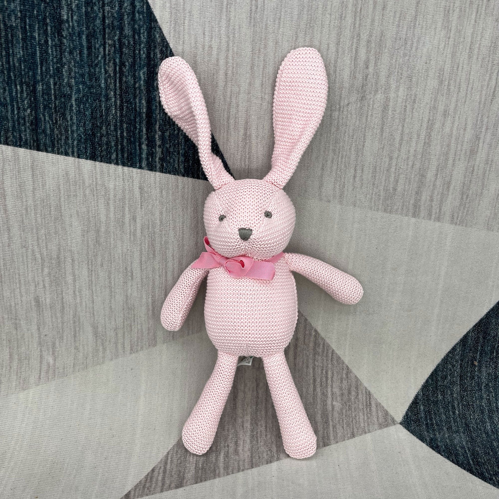 Organic Eco-Friendly Easter Baby Bunny Plush Toy, OEKO-TEX Certified 7" Stuffed Animal, Newborn Gift for 0-36 Months | Safe Baby Shower & Easter Gift