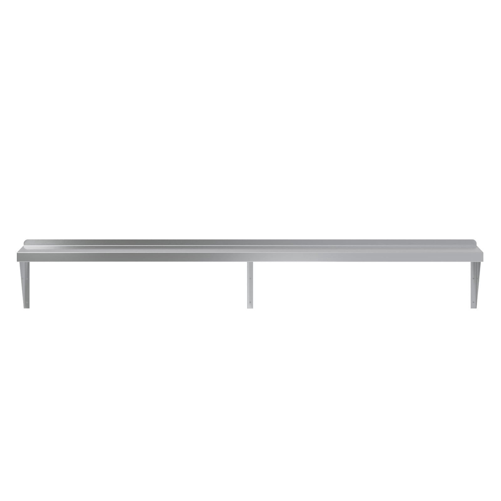 AmGood 12" Width x 72" Length | Stainless Steel Wall Shelf | Square Edge | Metal Shelving | Heavy Duty | Commercial Grade | Wall Mount | NSF Certified
