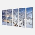 thumbnail image 2 of Paysage Nuageux en Hiver Blanc - Impression sur Toile, 2 of 3