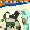thumbnail image 5 of Tractor and Sheds Cream Pattern 17" School Backpacks for Teens,Waterproof Oxford Fabric,S-Shape Padded Straps for School,Travel,Hiking,Camping, 5 of 6