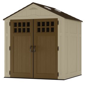Keter Manor 6 X 8 Resin Storage Shed Gray White Walmart Com
