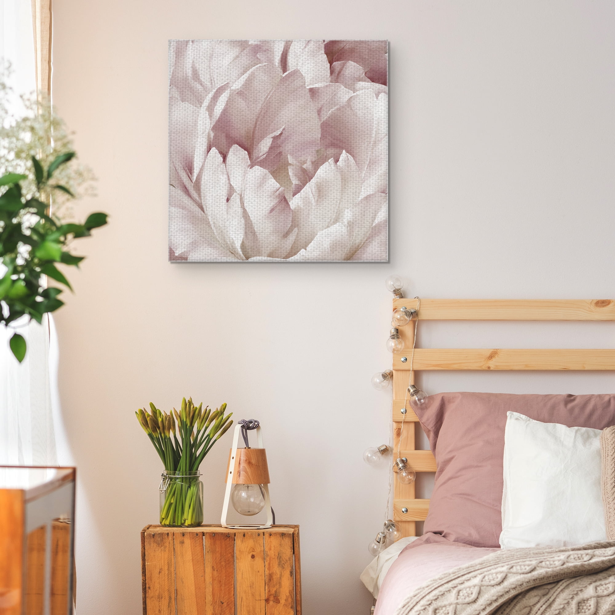 Masterpiece Art Gallery Intimate Blush III Rose Petals By Igor Levashov Canvas Art Print 24" x 24"