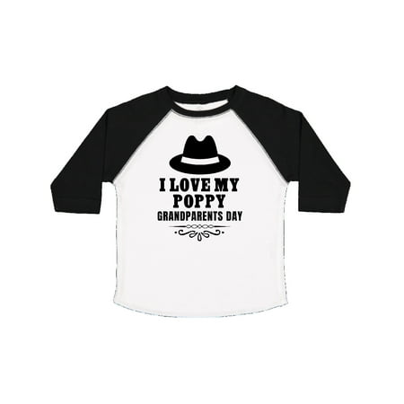 

Inktastic Grandparents Day I Love My Poppy Gift Toddler Boy or Toddler Girl T-Shirt