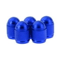 thumbnail image 2 of 5 tapas de válvula de aire para neumáticos de rueda de bicicleta de coche de aluminio, a prueba de polvo Azul, 2 of 8