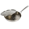 thumbnail image 1 of Babish 12-Inch Tri-Ply Stainless Steel Frying Pan with Lid â Professional Grade Skillet for Searing, SautÃ©ing & Even Heat Cooking, 1 of 6