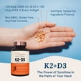 thumbnail image 3 of Suplemento de vitamina K2 MK7 de Live Conscious con D3 5000 UI, 3 of 8