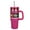 Fuschia Burst Stripe, variant on Ozark Trail 18 oz Insulated Stainless-Steel Tumbler with Handle, Black