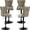 Pu, Sage Green, variant on Orange Modern Swivel Bar Stools Set of 4, PU Leather Counter Height Bar Stools, Adjustable Bar Chairs Barstools, Tufted Back, Metal Base, Sillas para Barra de Cocina (Orange, 4 Pcs)