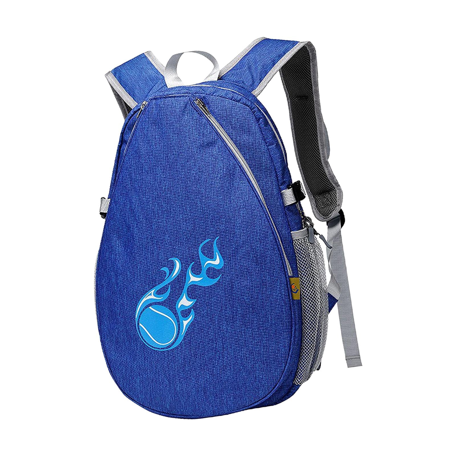 DimyFew Tennis Racket Bag Pickleball Racket Backpack Waterproof Outdoor Organizer Pocket Deep Blue
