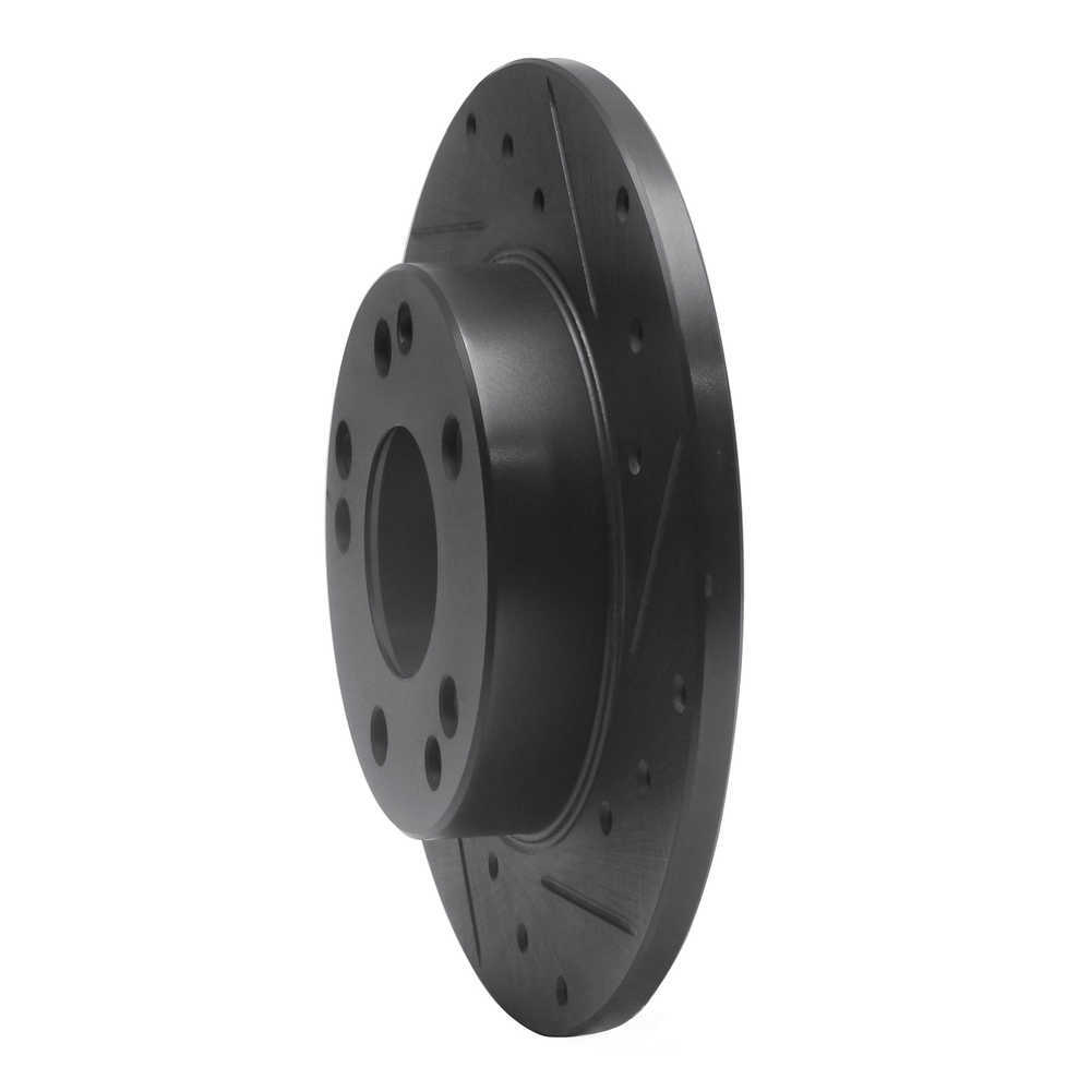 Dynamic Friction Company 633-63011R DFC Brake Rotor - Drilled And Slotted - Black