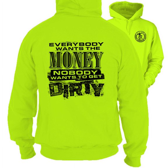 Dirty - Safety Yellow Hi Vis Hoodie