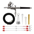 thumbnail image 2 of Dual Action Airbrush Spray Gun Button Type Compressor Compatible Air Brush Set Easy Clean For Food Coloring MakeUp Model Painting ,Unique Blowing, 2 of 7