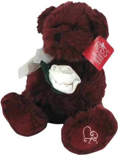 maroon teddy bear