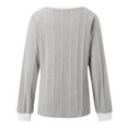 thumbnail image 3 of MHFRRA Camisetas Casuales para Mujer, Corte Holgado, Manga Larga, Cuello Redondo, Jersey Elegante y Cómodo, Ropa Informal para Uso Diario. Gris, 3 of 5