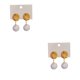 thumbnail image 3 of Qarigey 1 par de pendientes estéticos bonitos de gota de perla para boda, novia, fiesta de cumpleaños, joyería personalizada, regalos Type2 NO2, 3 of 6