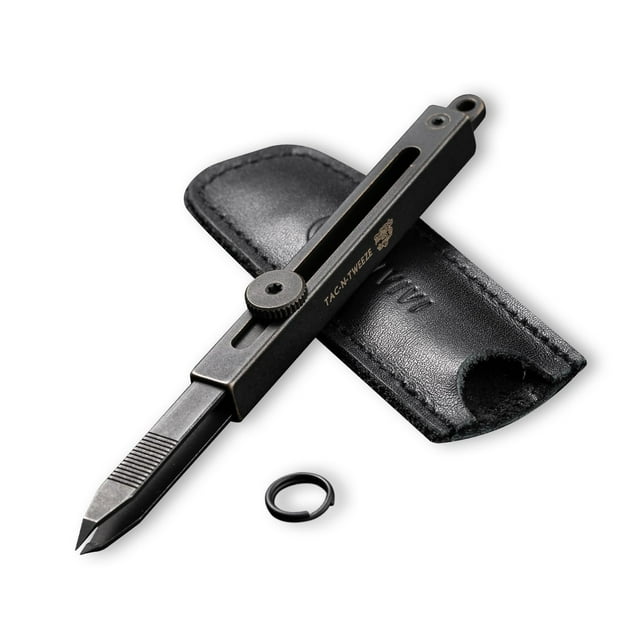 Pinzas CIVIVI Precision para astillas con funda de piel